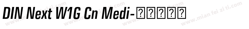 DIN Next W1G Cn Medi字体转换
